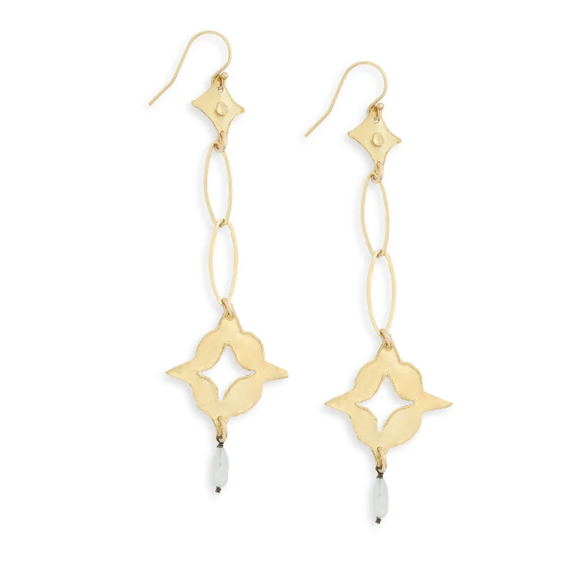 Vintage Gold Necklace Celeste Earrings