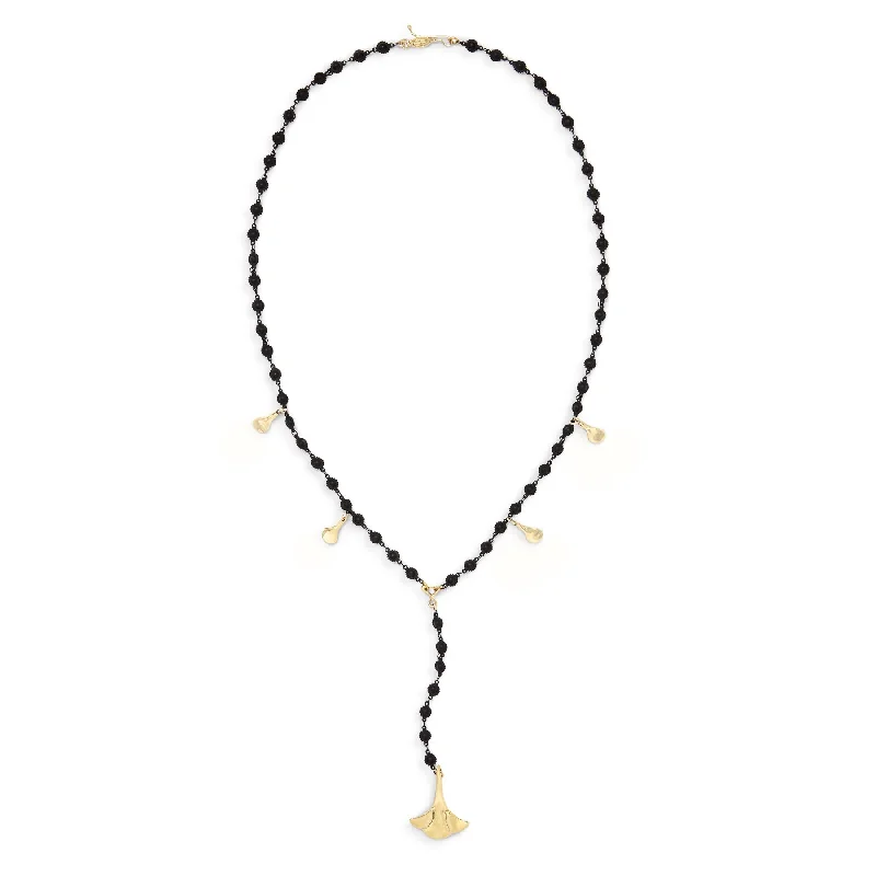 Classic Pearl Necklace Ginkgo Necklace