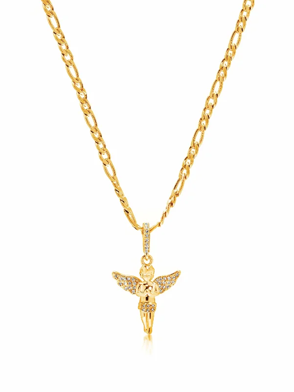 Women's Gold Angel Necklace