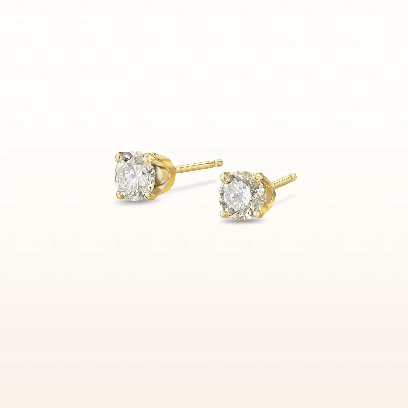 4-Prong Style Diamond Stud Earrings