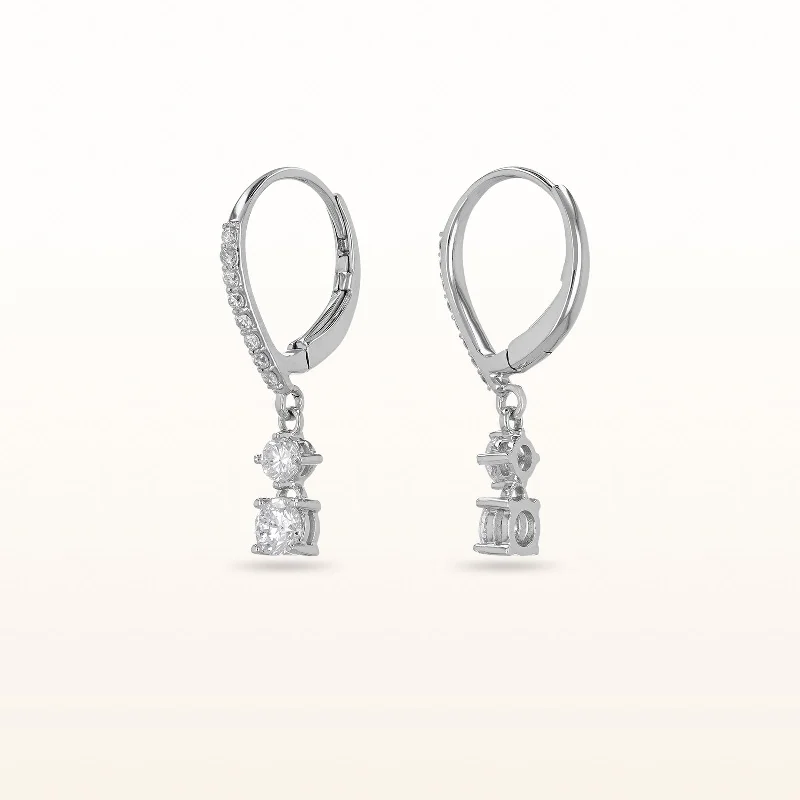 1.00 ctw Diamond Drop Earrings