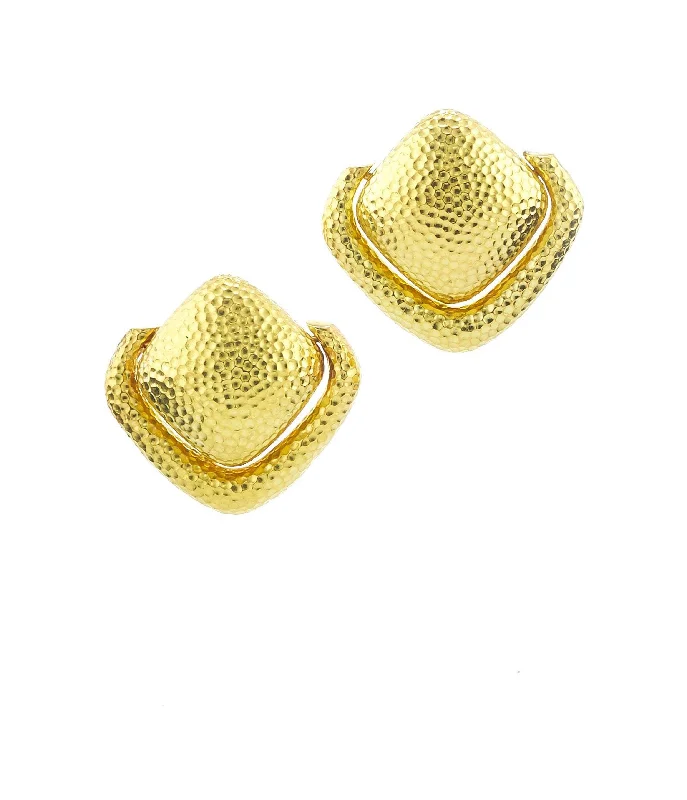 Beaded Gemstone Bracelet Doorknocker Stud Earrings