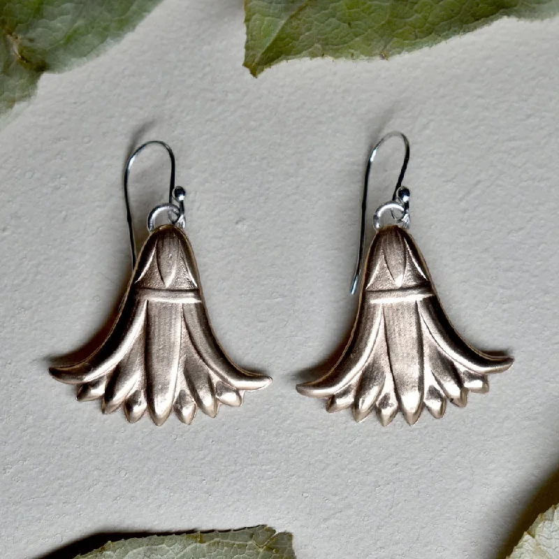 'Egyptian Revival' Bronze Drop Earrings