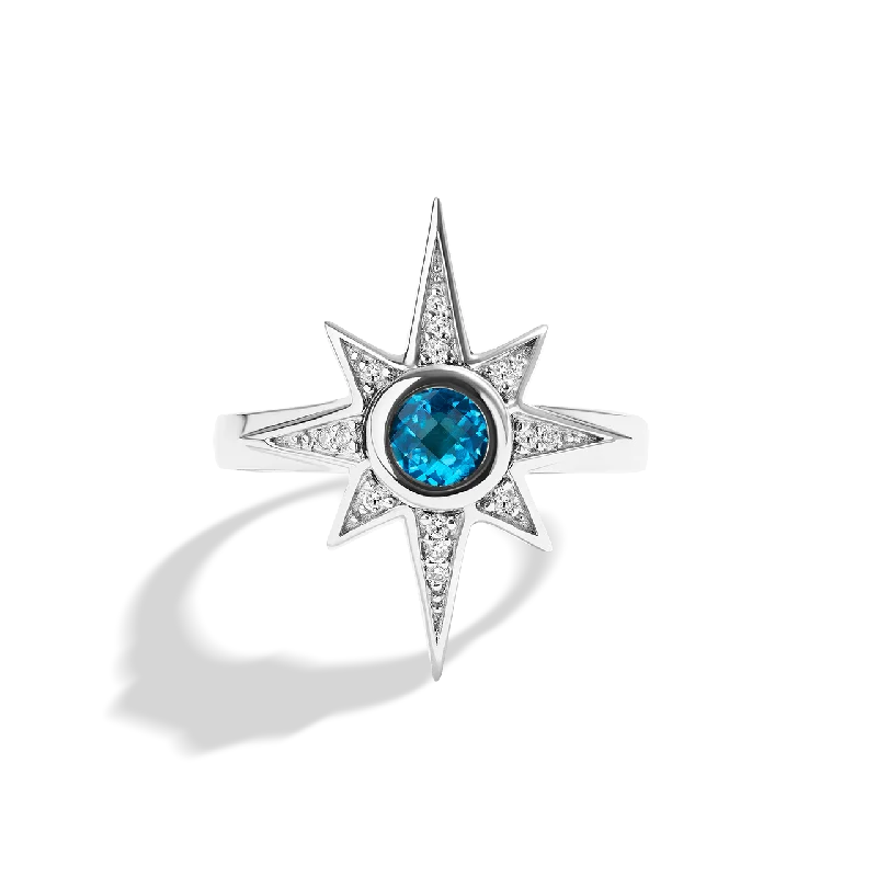 Handmade Gemstone Bracelet KYBER CRYSTAL RADIANCE WOMEN'S RING 1/10 CT.TW. White Diamonds and Swiss Blue Topaz, Sterling Silver Handmade Gemstone Bracelet KYBER CRYSTAL RADIANCE WOMEN'S RING 1/10 CT.TW. White Diamonds and Swiss Blue Topaz, Sterling Silver