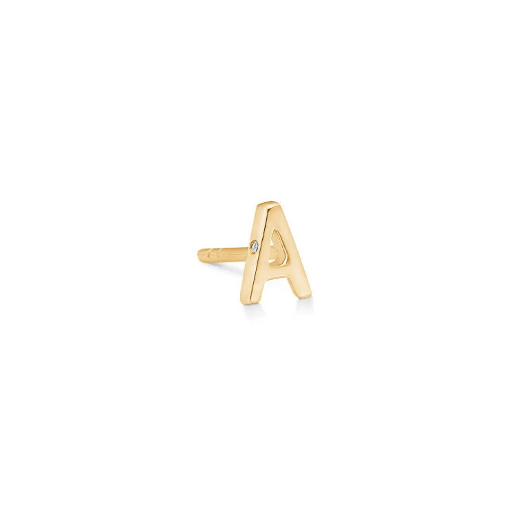 Bar Pendant Necklace My A 18K Gold Stud w. Diamond