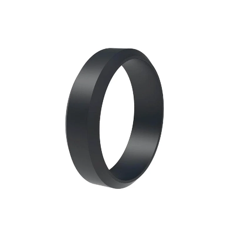 Sapphire Cluster Ring Silicone Beveled Edge Ring