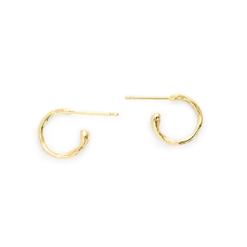 Small Melt Gold Hoops