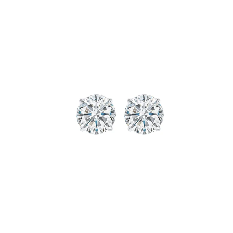 Three-Stone Diamond Ring 14Kt White Gold Diamond 1/3Ctw Earring