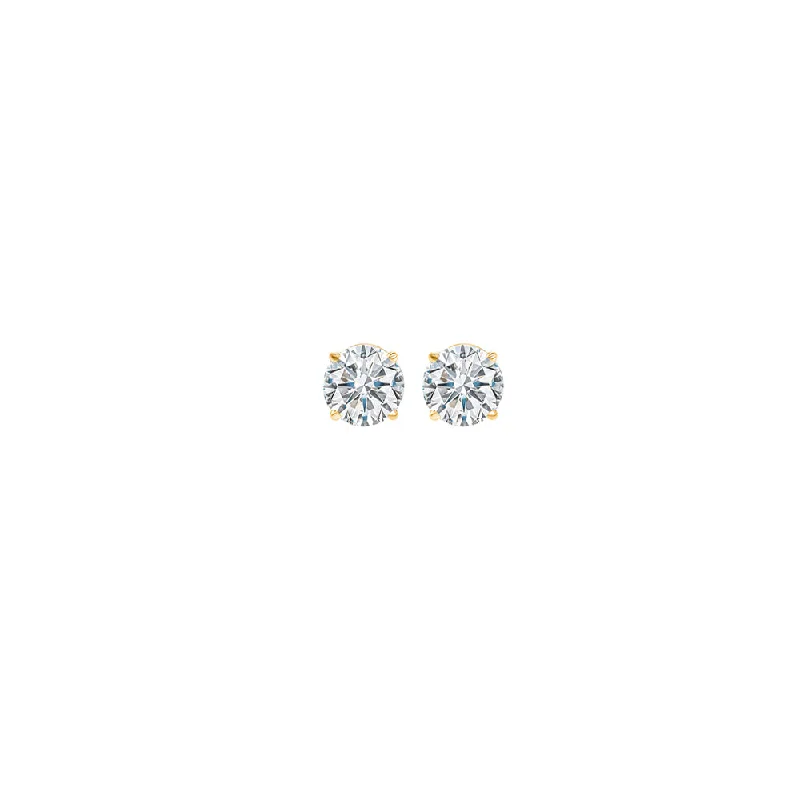 Fashion Drop Earrings 14Kt Yellow Gold Diamond 1/10Ctw Earring