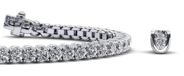 Boundless Brilliance Diamond  Tennis Bracelet with 3.27 ct.(finished) 1mm, 2mm