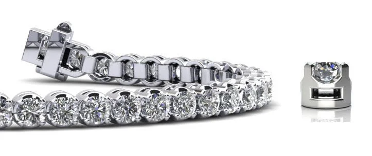 Captivating Shimmer Diamond  Tennis Bracelet with 3.60 ct.(finished) 2.7mm