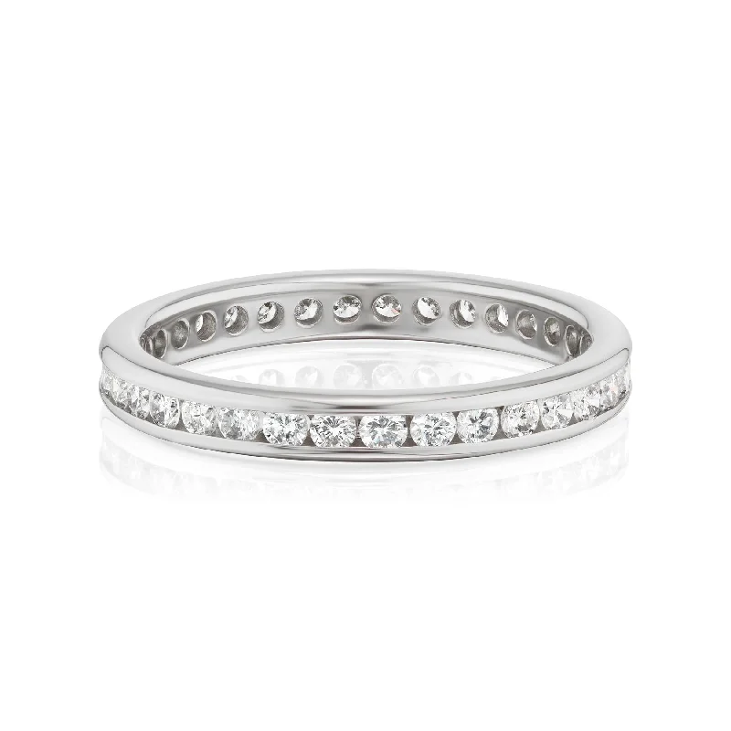 Channel Set Diamond Eternity Band