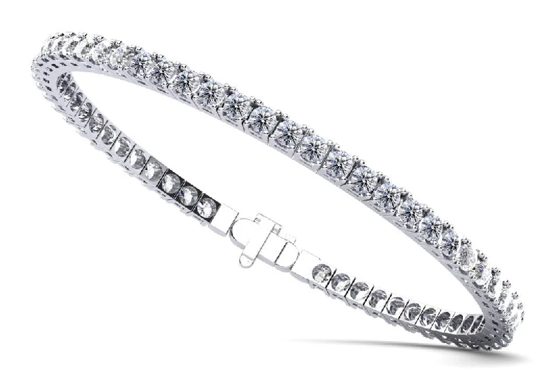 Classic Four Prong Flexible Bangle Diamond  with 2.31 ct.(finished) 2mm