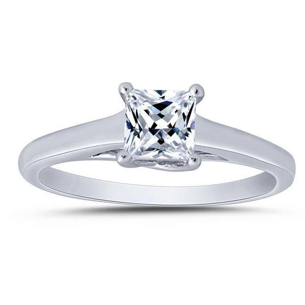 14K white gold 0.75 Ctw Diamond Solitaire Ring