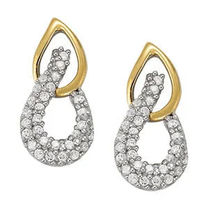 Heart Shaped Pendant Fashion Diamond Earring