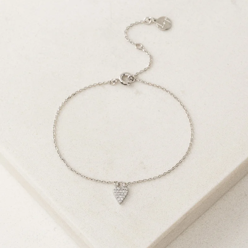 Flutter Heart Bracelet Silver