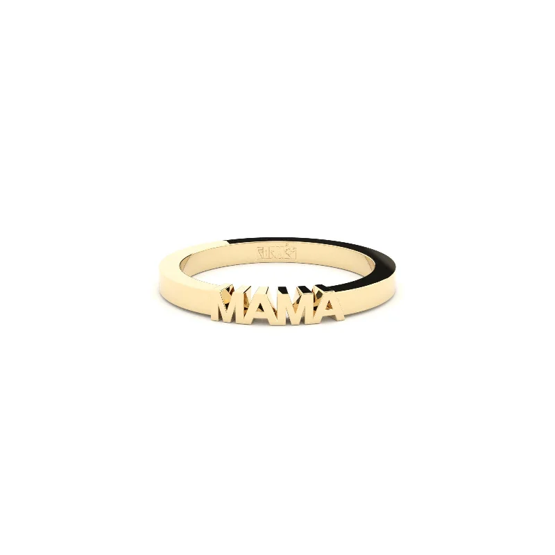 Becoming Mama Plain 18K Gold Ring