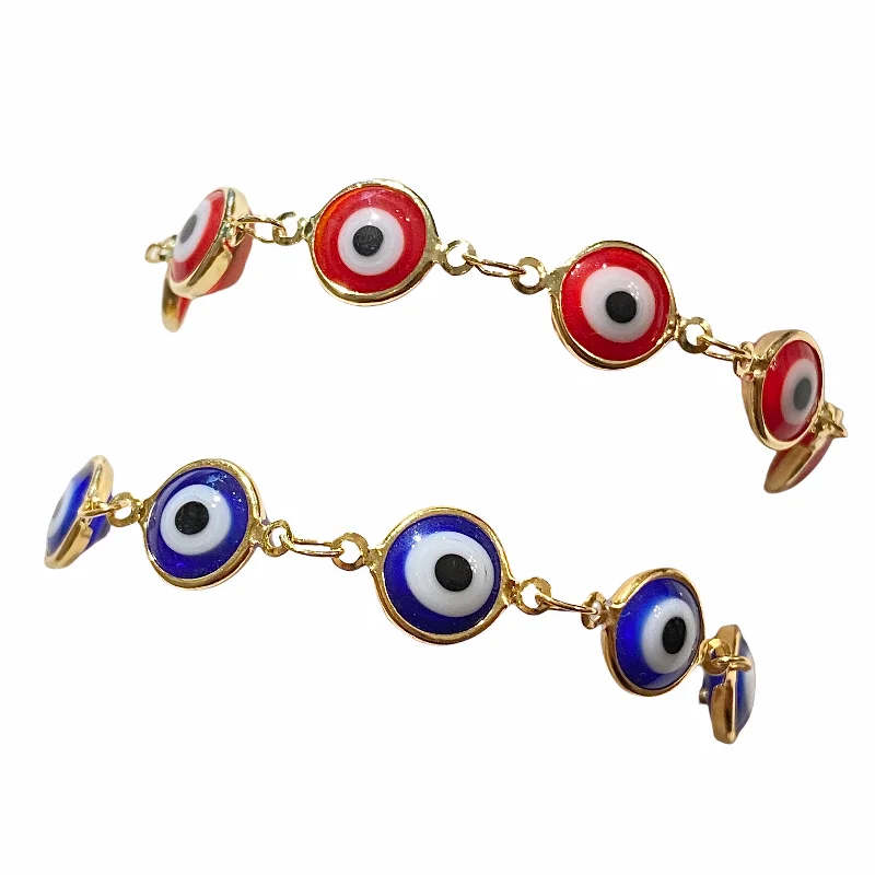 Gold Filled 6 Evil Eye Bracelet