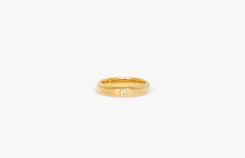 IX Evig 22K Gold Plated Ring w. Zirconia