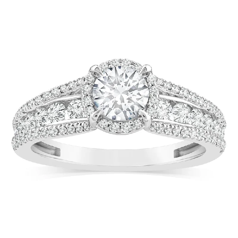 Luminesce Lab Grown 1.50 Carat Diamond Ring in 10ct White Gold.