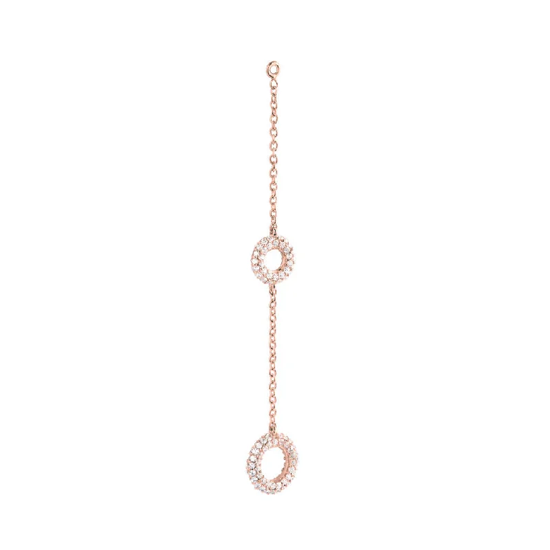 Simple Pearl Pendant Matiné 18K Rosegold Pendant w. 150 Diamonds