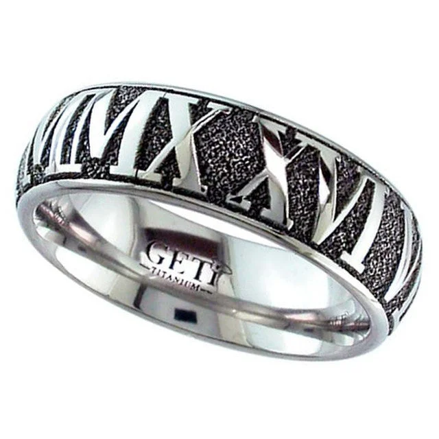 Mens Titanium Ring - 2204RN-INV