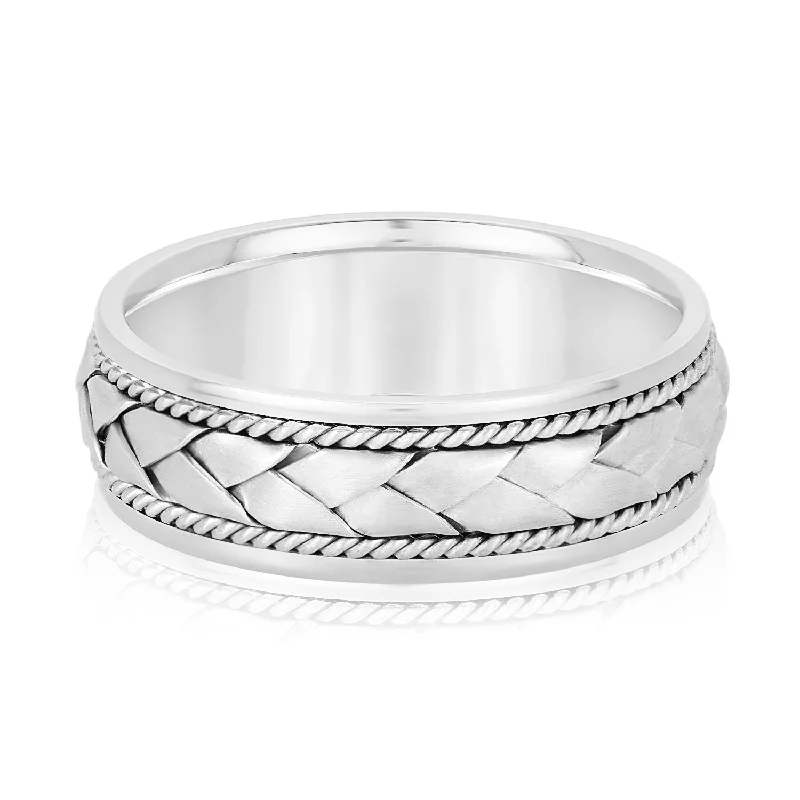 Men's Twisted Rope Braided Weave Band