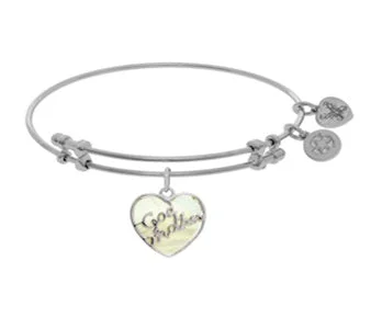 Silver-tone Base Metal Bangle Godmother Bracelet