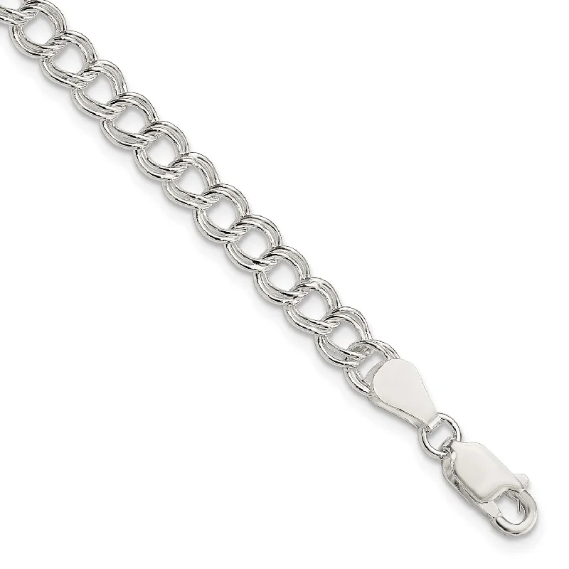 Sterling Silver 7inch Polished Charm Bracelet