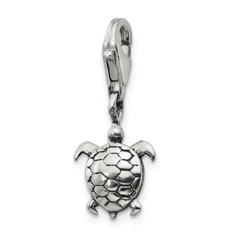 Sterling Silver Reflections Turtle Click-on for Bead