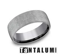 Yellow Gold Bracelet Tantalum Gray 8 mm Swirl Wedding Band Size 10