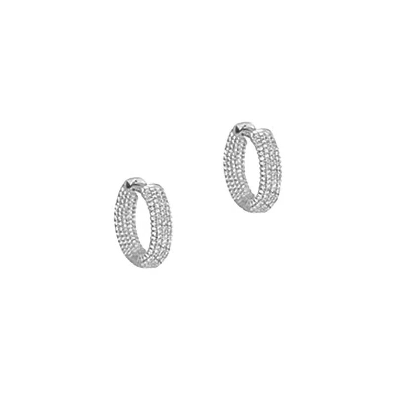 THE ICED RAVELLO HOOP EARRINGS