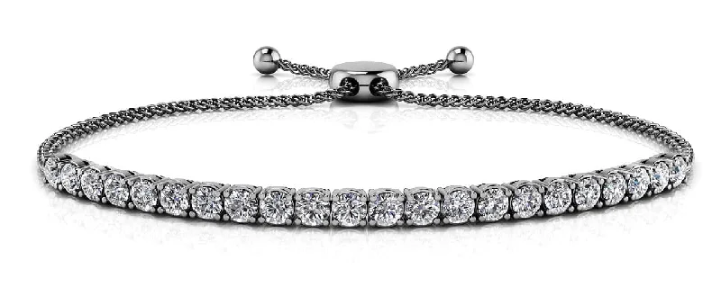 Timeless Dreams Adjustable Bracelet Diamond  with 2.10 ct.(finished) 3mm