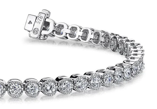 Vintage Dreams Tennis Diamond Bracelet with 3.12 ct.(finished) 2.5mm